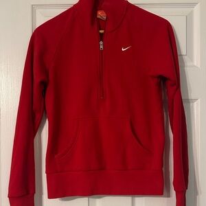 Nike Crimson Quarter-Zip Pullover